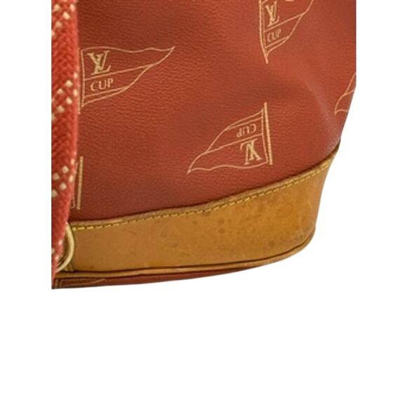 Louis Vuitton  Canvas Americas Cup 1995 Saint Tropez Drawstring Bag Red - Picture 11 of 16
